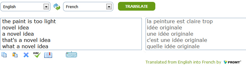 Online translator